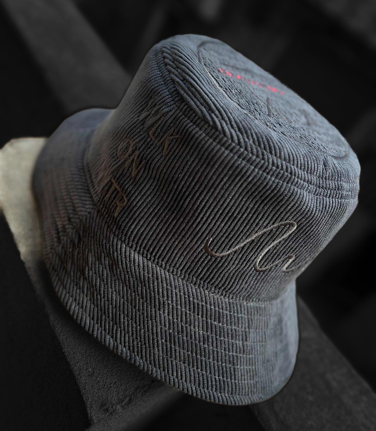 BLK ON BLK WLK ON WTR Bucket Hat